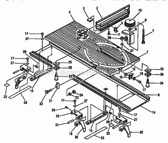 Part Location Diagram of 969915002 Ryobi Miter Lock Clamp