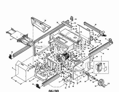 Part Location Diagram of 664106001 Ryobi Switch Assembly