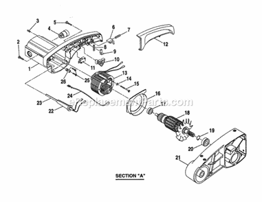 Part Location Diagram of 588012000 Ryobi Trigger Ts254t2