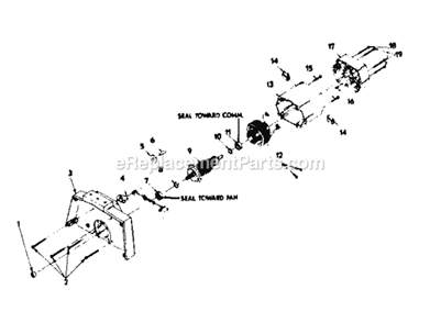 Field And Armature Assemb... Diagram and Parts List for 31523742  Craftsman Chop Saw