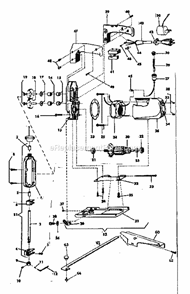 Unit Parts Diagram and Parts List for  Craftsman Jig Saw