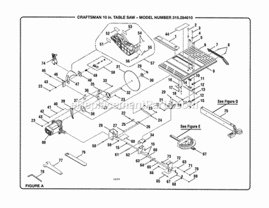 Part Location Diagram of 0101010501 Ryobi Block