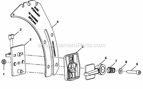 Part Location Diagram of 089037008119 Ryobi Riving Knife Deck