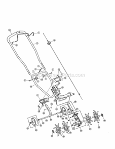Part Location Diagram of 753-06831 MTD THROTTLE CABLE