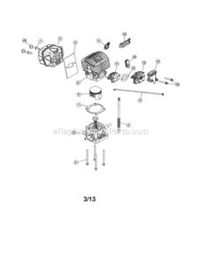 Page A Diagram and Parts List for  Craftsman Chainsaw