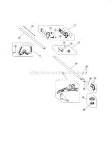 Page B Diagram and Parts List for  Craftsman Trimmer
