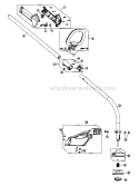 Part Location Diagram of 753-04234 MTD Throttle HousingAssembly