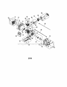 Page A Diagram and Parts List for  Craftsman Trimmer