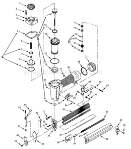 Part Location Diagram of 180450-S DeWALT HEAD VALVE BODY