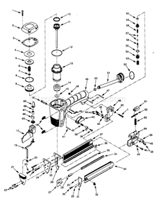 Page A Diagram and Parts List for  Craftsman Nailer