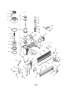 Page A Diagram and Parts List for  Craftsman Nailer