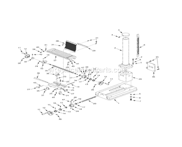 Part Location Diagram of 594101 Briggs and Stratton Sump-engine