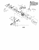 Cylinder / Shield / Crankshaft Diagram and Parts List for  Craftsman Chainsaw