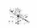 Crankcase Diagram and Parts List for  Craftsman Chainsaw