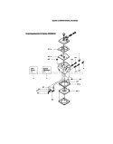 Carburetor Diagram and Parts List for  Craftsman Chainsaw