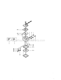 Carburetor Diagram and Parts List for  Craftsman Chainsaw
