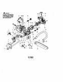 Chassis Diagram and Parts List for  Craftsman Chainsaw