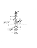 Carburetor Diagram and Parts List for  Craftsman Chainsaw