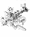 Replacement Parts Diagram and Parts List for  Craftsman Chainsaw