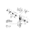 Shield / Cylinder / Crankshaft Diagram and Parts List for  Craftsman Chainsaw