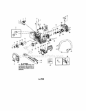 Chassis / Bar / Handle Diagram and Parts List for  Craftsman Chainsaw