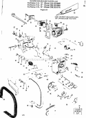 Engine Diagram and Parts List for  Craftsman Chainsaw