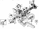 Handle Diagram and Parts List for  Craftsman Chainsaw