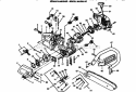 Chainsaw Diagram and Parts List for  Craftsman Chainsaw