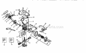 Engine Diagram and Parts List for  Craftsman Chainsaw
