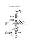 Carburetor Diagram and Parts List for  Craftsman Chainsaw