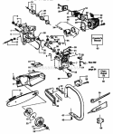 Engine Diagram and Parts List for  Craftsman Chainsaw