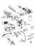 Bar / Cylinder / Crankshaft Diagram and Parts List for  Craftsman Chainsaw