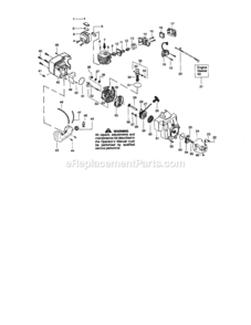 Page B Diagram and Parts List for  Craftsman Trimmer