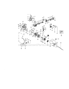 Page B Diagram and Parts List for  Craftsman Trimmer