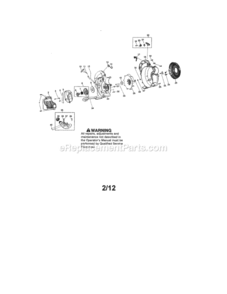 Page A Diagram and Parts List for  Craftsman Leaf Blower / Vacuum
