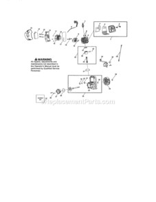 Page B Diagram and Parts List for  Craftsman Leaf Blower / Vacuum