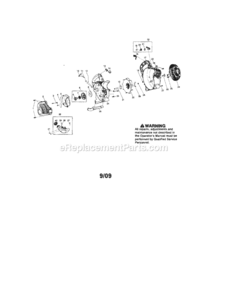 Page A Diagram and Parts List for  Craftsman Leaf Blower / Vacuum