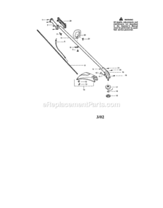 Page A Diagram and Parts List for  Craftsman Trimmer