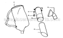 Page D Diagram and Parts List for  Craftsman Leaf Blower / Vacuum