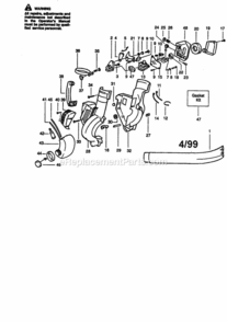 Page A Diagram and Parts List for  Craftsman Leaf Blower / Vacuum
