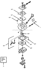 Part Location Diagram of 530035342 Husqvarna Spring Idle Needle