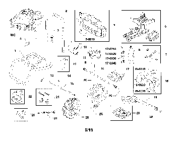 Main unit Diagram and Parts List for  Craftsman Pressure Washer