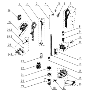Trimmer Diagram and Parts List for  Craftsman Trimmer