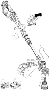 Part Location Diagram of 370748-01 DeWALT SCREW