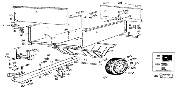 Part Location Diagram of 76-06 Craftsman Gusset