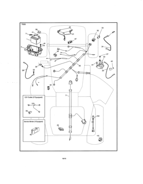 Electrical Diagram and Parts List for  Craftsman Lawn Tractor