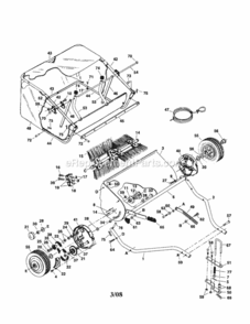 Page A Diagram and Parts List for  Craftsman Leaf Blower / Vacuum