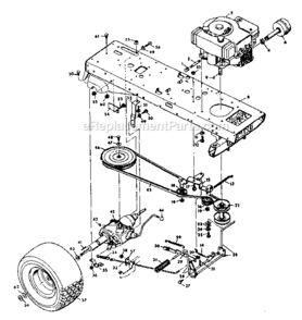 Part Location Diagram of 794180 Craftsman Transaxle