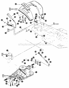 Page G Diagram and Parts List for  Craftsman Lawn Tractor