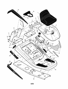 Page A Diagram and Parts List for  Craftsman Lawn Tractor